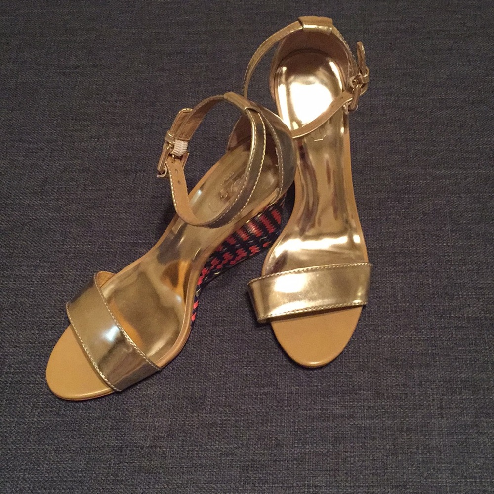 Coach Woven Platform Sandals